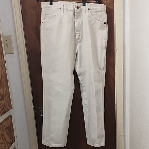 Wrangler Cream Denim Jeans - Picture 1 of 4